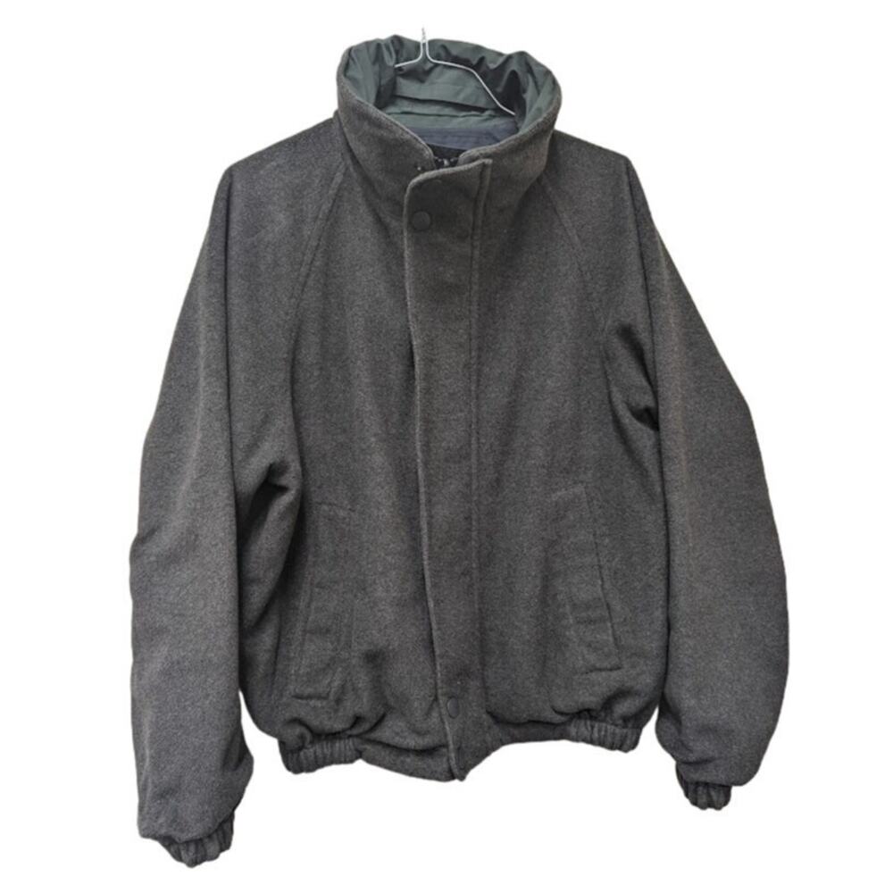 Vintage Nautica Navy Blue Holly Green Hood Challenge Jacket - Picture 3 of 7